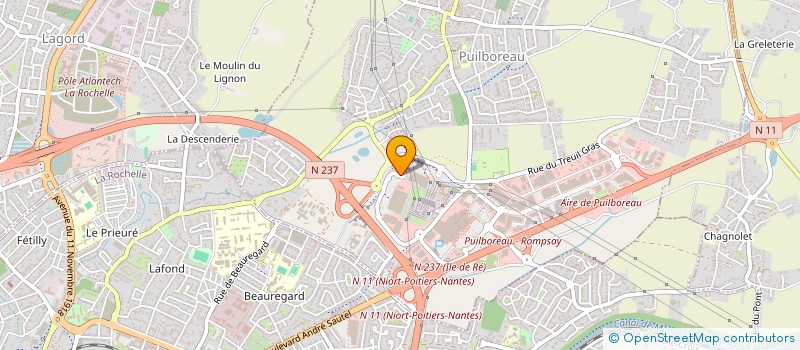 localisation de l'entreprise FAB3 à PUILBOREAU