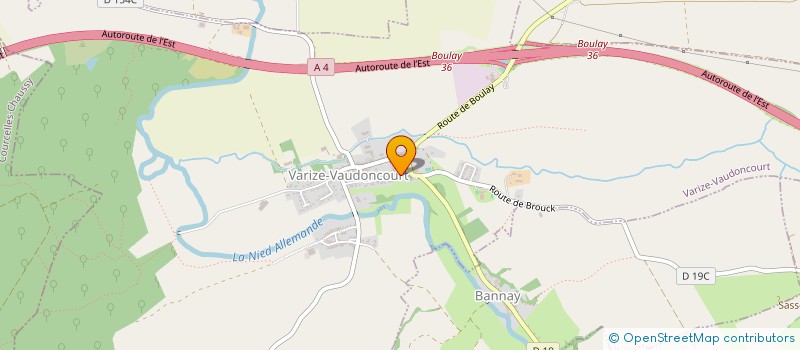 localisation de l'entreprise FABA à VARIZE-VAUDONCOURT