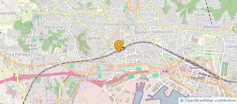 localisation de l'entreprise FABA  TOULON