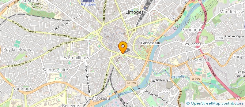 localisation de l'entreprise FABA CARRELAGE  LIMOGES