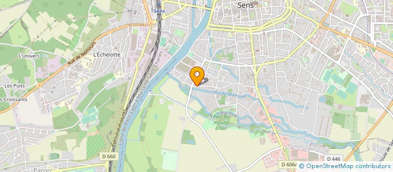 localisation de l'entreprise FABACO à SENS