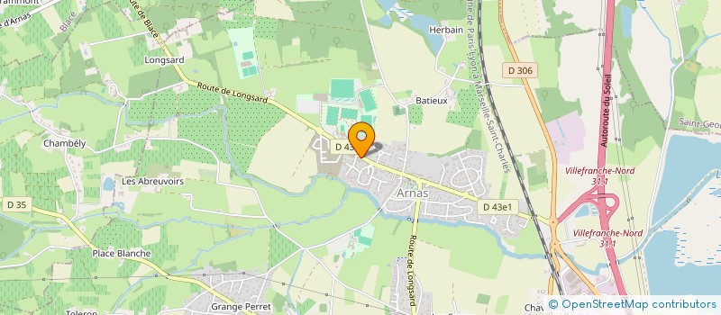 localisation de l'entreprise FABALEX à ARNAS