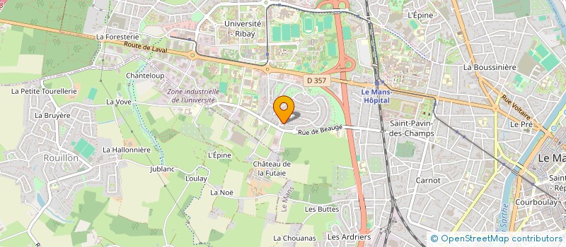 localisation de l'entreprise FABALEX  LE MANS