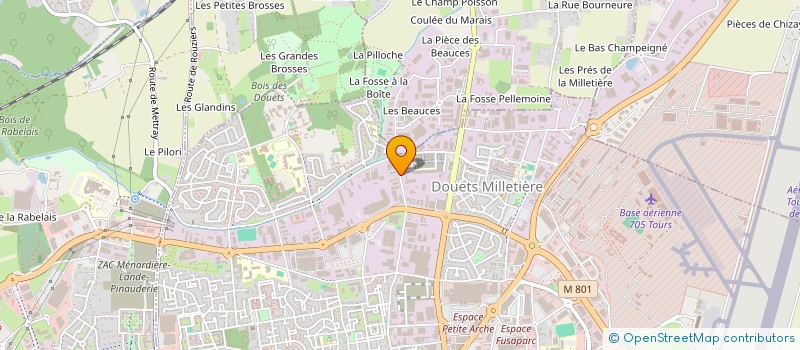 localisation de l'entreprise FABALU ENTREPRISE  TOURS