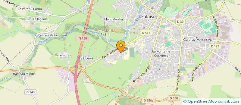 localisation de l'entreprise FABANA IMMO  FALAISE