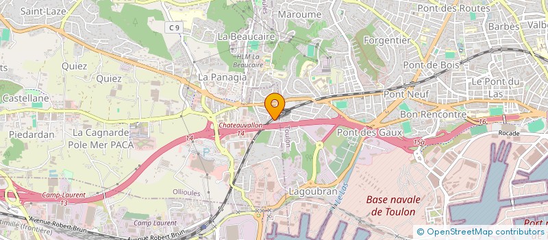 localisation de l'entreprise FABAUDELIA  OLLIOULES