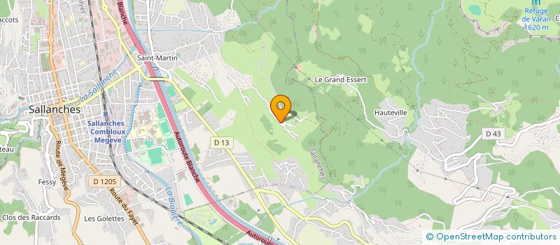 localisation de l'entreprise FABAZ à SALLANCHES