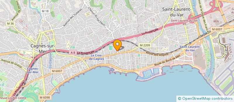 localisation de l'entreprise FABAZUR à CAGNES-SUR-MER