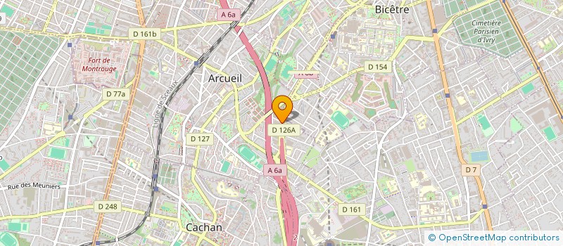 localisation de l'entreprise FABB & CO à ARCUEIL