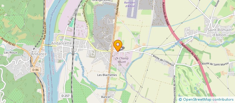localisation de l'entreprise FABBRI FROID SA à ALBON
