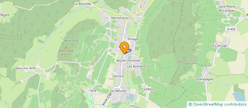 localisation de l'entreprise FABBRICA TOSCANO-CALCINAIOLA DI GELATI  AZE