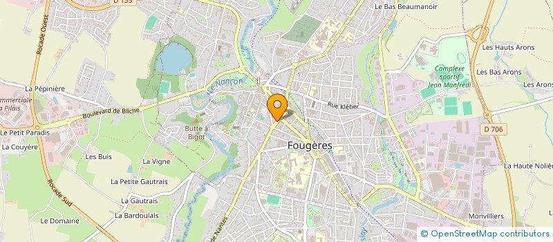 localisation de l'entreprise FABCAT  FOUGERES