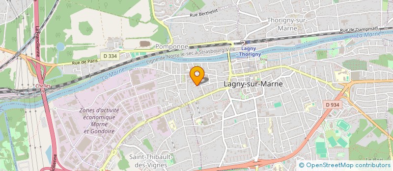 localisation de l'entreprise FABELA 1  LAGNY-SUR-MARNE