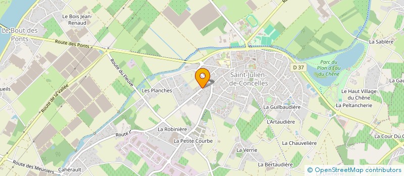 localisation de l'entreprise FABELEC à SAINT-JULIEN-DE-CONCELLES