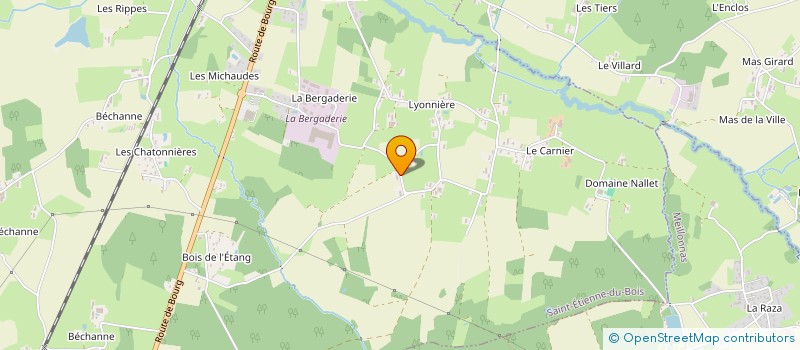 localisation de l'entreprise FABELEC  SAINT-ETIENNE-DU-BOIS