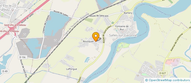 localisation de l'entreprise FABELEC MIDI-PYRENEES  SALLES-SUR-GARONNE