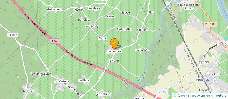 localisation de l'entreprise FABELI  BARSAC