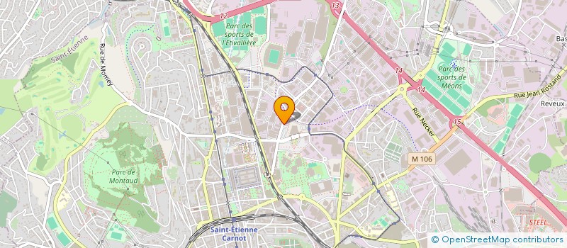 localisation de l'entreprise FABELIO à SAINT-ETIENNE