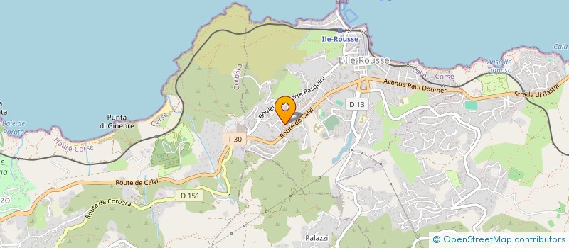 localisation de l'entreprise FABELO à L'ILE-ROUSSE