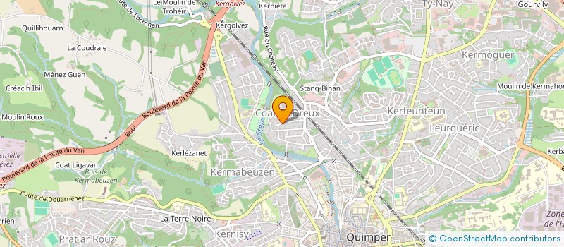 localisation de l'entreprise FABELOW à QUIMPER