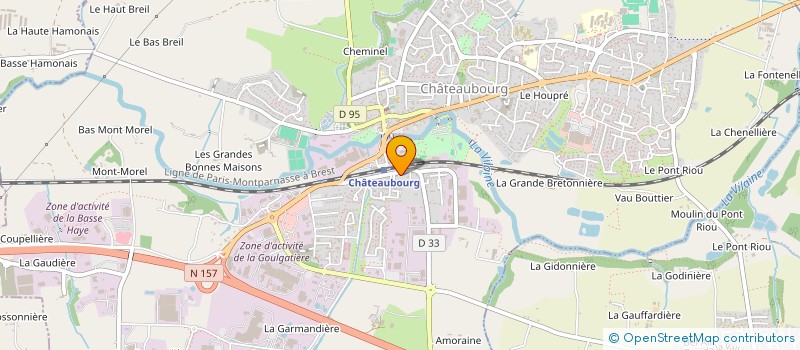 localisation de l'entreprise FABER à CHATEAUBOURG