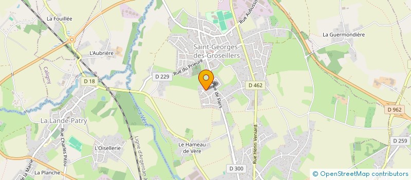 localisation de l'entreprise FABER 7 à SAINT-GEORGES-DES-GROSEILLERS