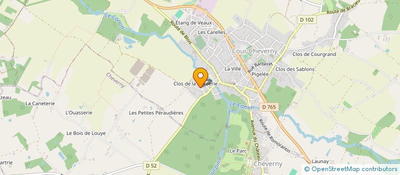 localisation de l'entreprise FABER  COUR-CHEVERNY
