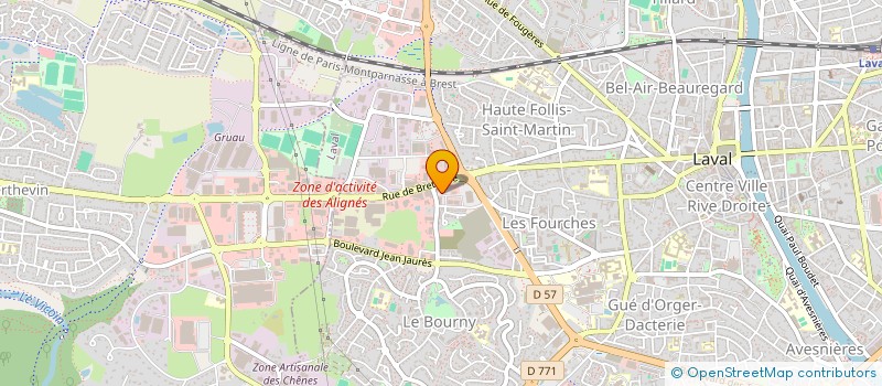 localisation de l'entreprise FABER à LAVAL