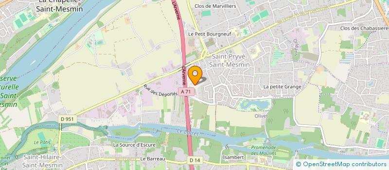 localisation de l'entreprise FABER à SAINT-PRYVE-SAINT-MESMIN