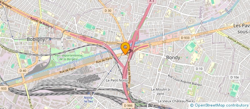 localisation de l'entreprise FABER VIANDES à NOISY-LE-SEC