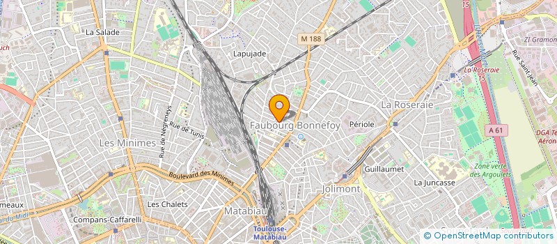 localisation de l'entreprise FABERJA à TOULOUSE