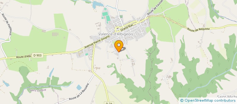 localisation de l'entreprise FABETEC  VALENCE-D'ALBIGEOIS