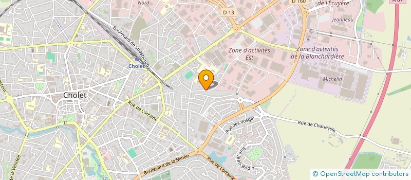 localisation de l'entreprise FABETI à CHOLET