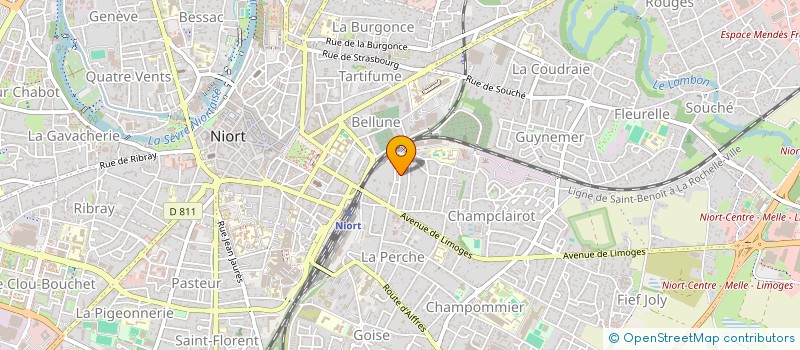 localisation de l'entreprise FABEVA  NIORT