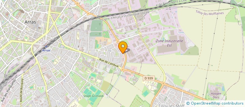 localisation de l'entreprise FABEVIAL à ARRAS