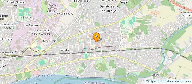 localisation de l'entreprise FABEVY à SAINT-JEAN-DE-BRAYE