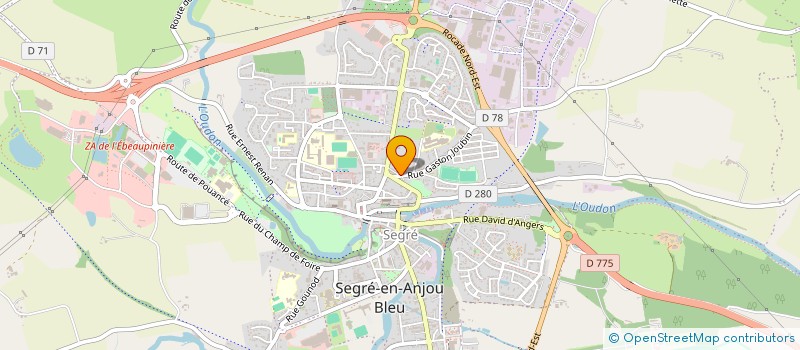 localisation de l'entreprise FABHER à SEGRE-EN-ANJOU BLEU