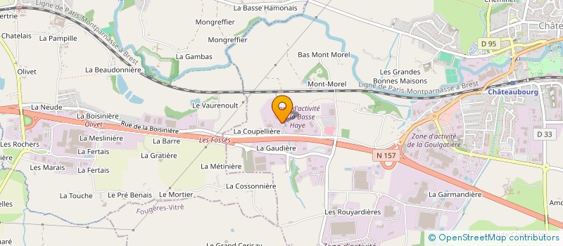 localisation de l'entreprise FABHESTIA à CHATEAUBOURG