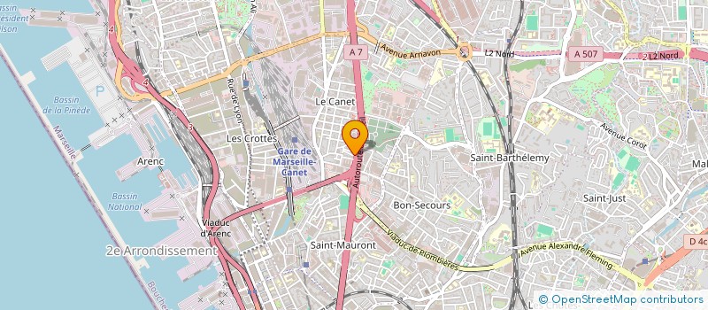 localisation de l'entreprise FABI à MARSEILLE 14EME