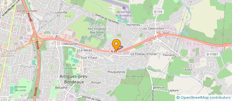 localisation de l'entreprise FABI GROUPE à ARTIGUES-PRES-BORDEAUX