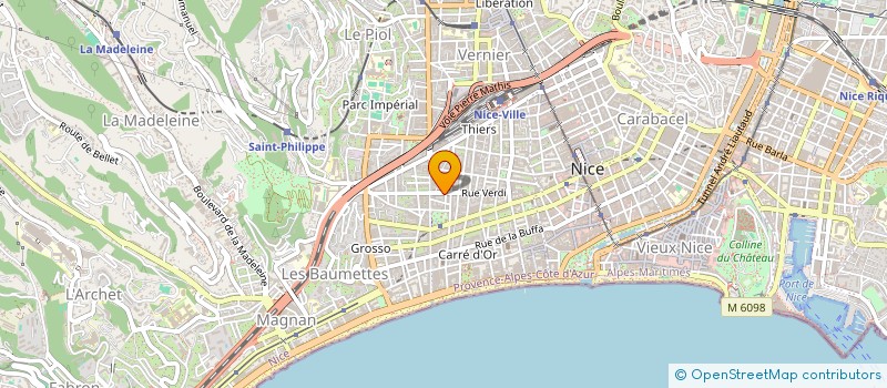 localisation de l'entreprise FABIANO EXPERTISES à NICE