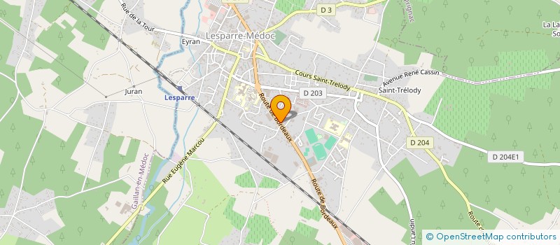 localisation de l'entreprise FABIE  LESPARRE-MEDOC