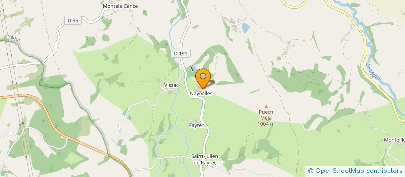 localisation de l'entreprise FABIE GERARD ET FABIENNE  PRADES-SALARS