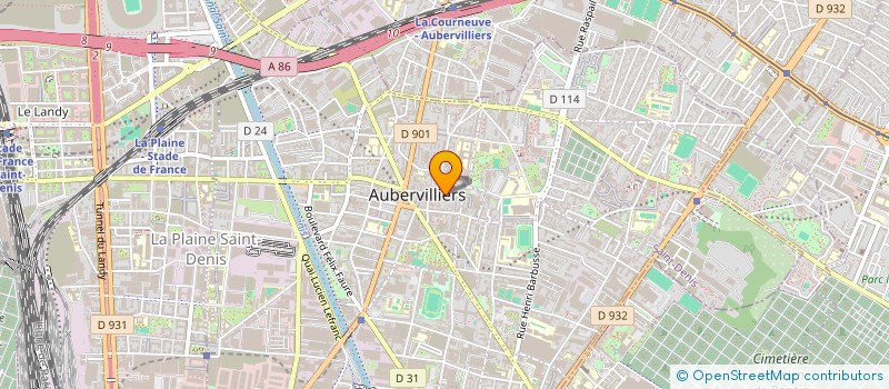 localisation de l'entreprise FABIEN à AUBERVILLIERS