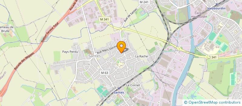localisation de l'entreprise FABIEN 404 à SANTES