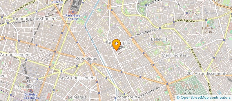 localisation de l'entreprise FABIEN à PARIS