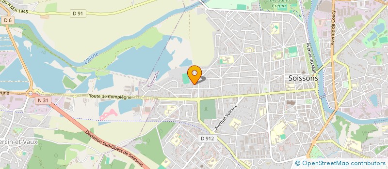 localisation de l'entreprise FABIEN à SOISSONS