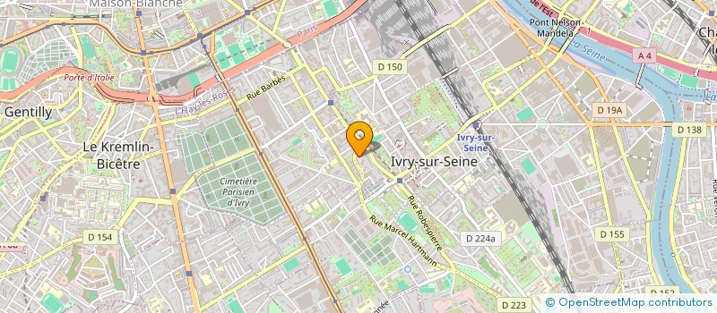 localisation de l'entreprise FABIEN à IVRY-SUR-SEINE