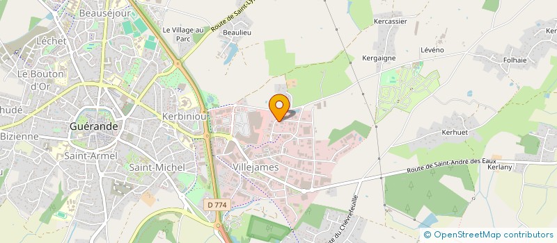 localisation de l'entreprise FABIEN BERNARD à GUERANDE