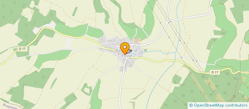 localisation de l'entreprise FABIEN CHOISY à BAGNEUX-LA-FOSSE